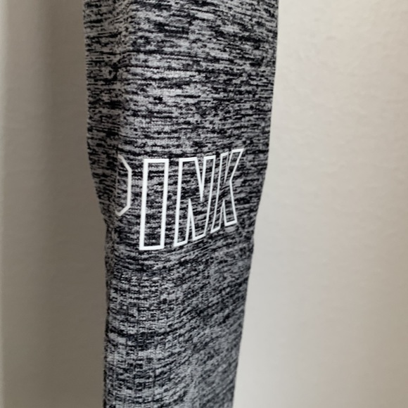 PINK active long sleeve gray top size medium - Picture 2 of 5